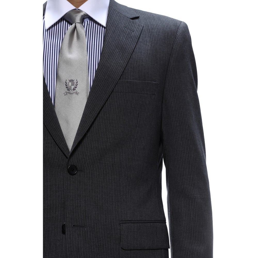 [レンタル] ダーバン ストライプ メンズスーツ2点セット(ジャケット+パンツ) グレーの宅配レンタル - 4