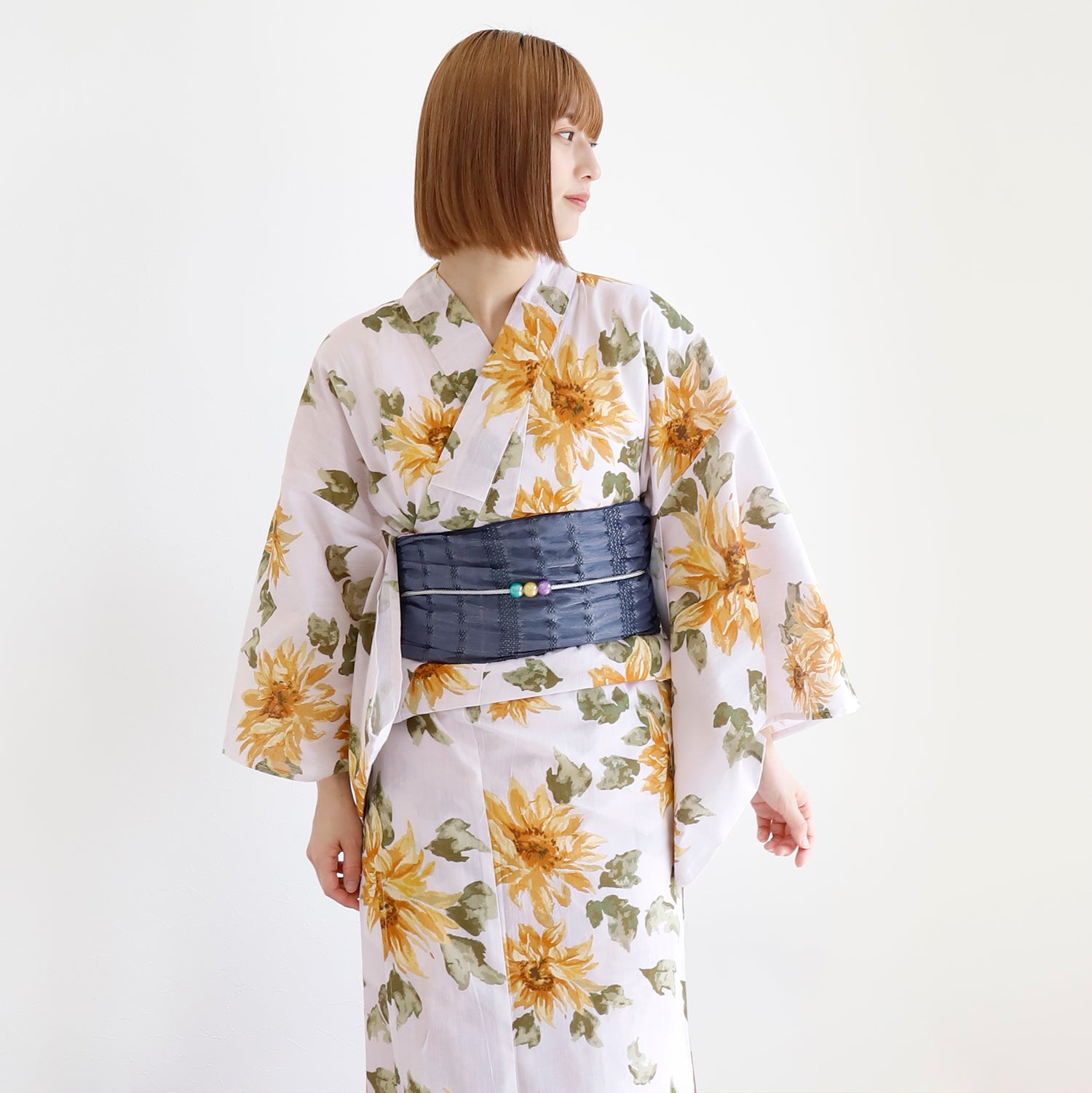 [レンタル] [2025新作]SION レディース浴衣 向日葵 フリーサイズの宅配レンタル - 2