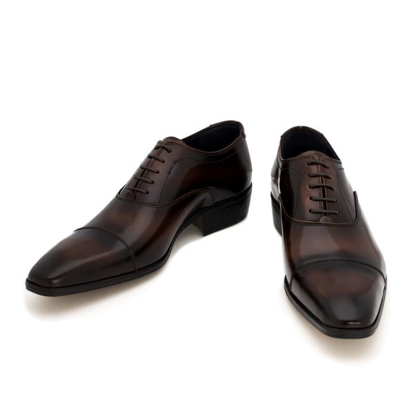 [レンタル] サルヴァトーレロッシ 内羽根ストレートチップ ドレスシューズ 26cm / 27cm ブラウン 27cm
