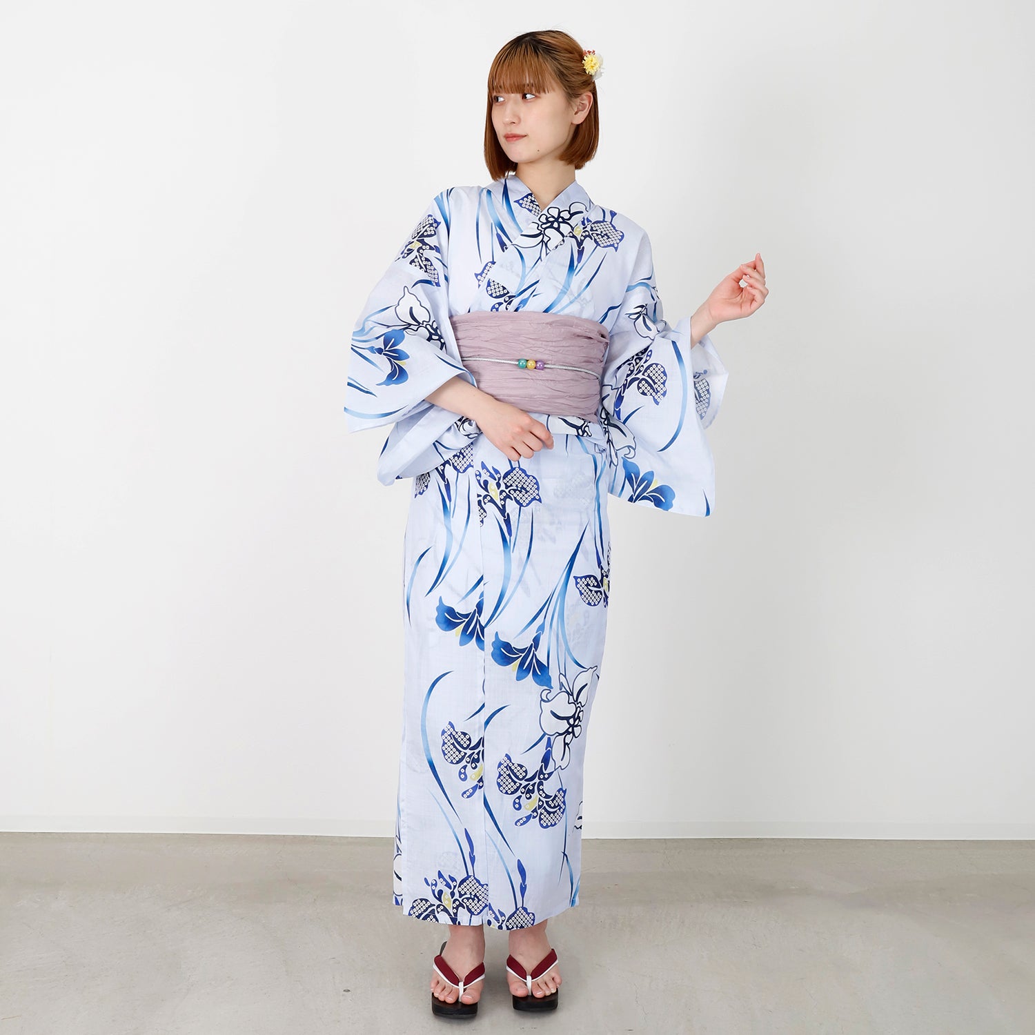 [レンタル] [2025新作]SION レディース浴衣 菖蒲 フリーサイズの宅配レンタル - 3