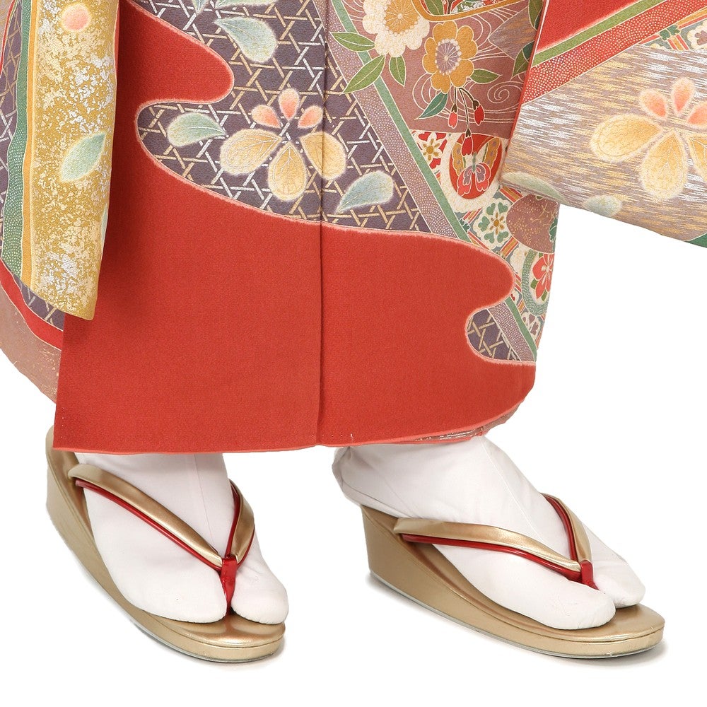 [レンタル] 振袖 花柄 Mサイズ(レッド) / Lサイズ(ブラック)の宅配レンタル - 14