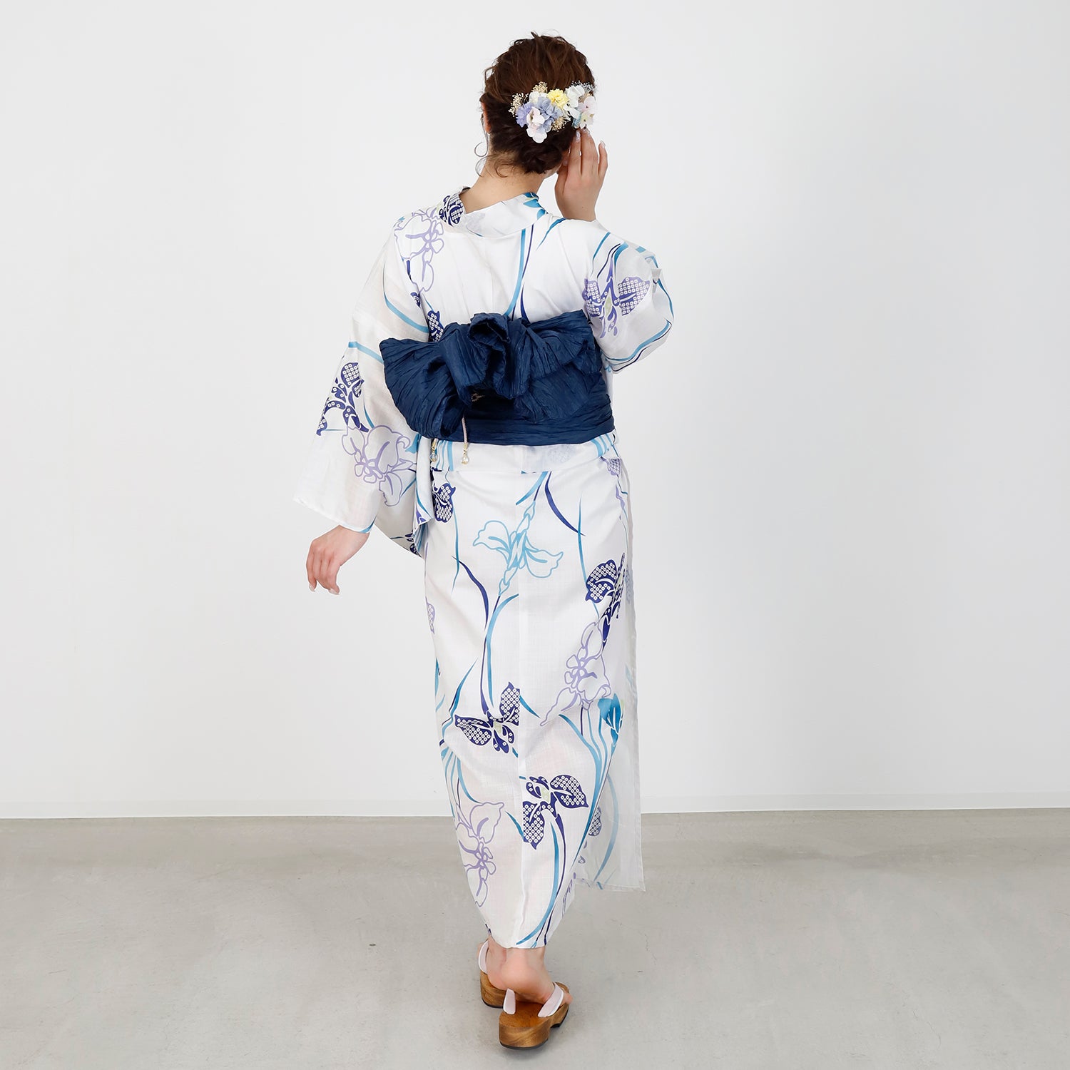 [レンタル] [2025新作]SION レディース浴衣 菖蒲 フリーサイズの宅配レンタル - 5