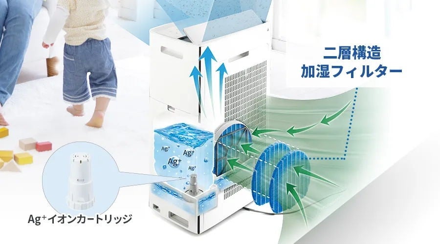 [レンタル] シャープ 加湿空気清浄機 プラズマクラスターNEXT KI-SX70 (空気清浄〜31畳 / 加湿〜最大21畳) - 11