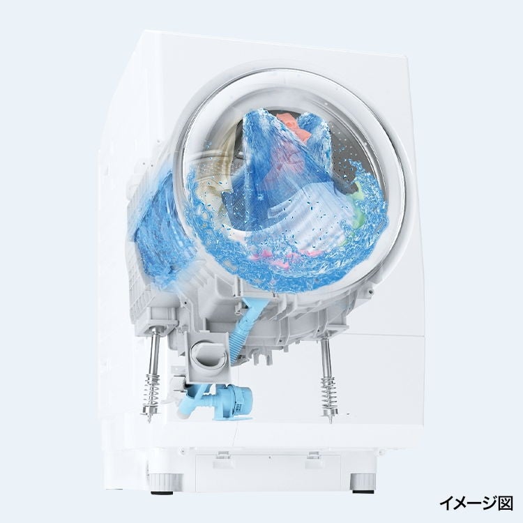 [レンタル] 東芝 【右開き】 ZABOON(ザブーン) TW-127XP5R 洗濯12kg/乾燥7kg ドラム式洗濯乾燥機 - 7