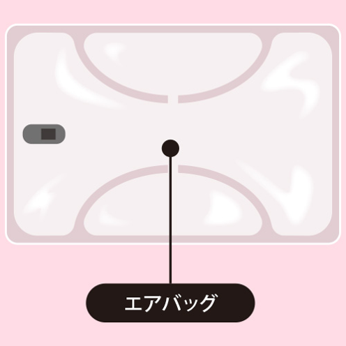 ドウシシャ ゴリラのひとつかみ（ふくらはぎケア）ゴリラシリーズ フットマッサージャー エアバッグ構造図解 - 11