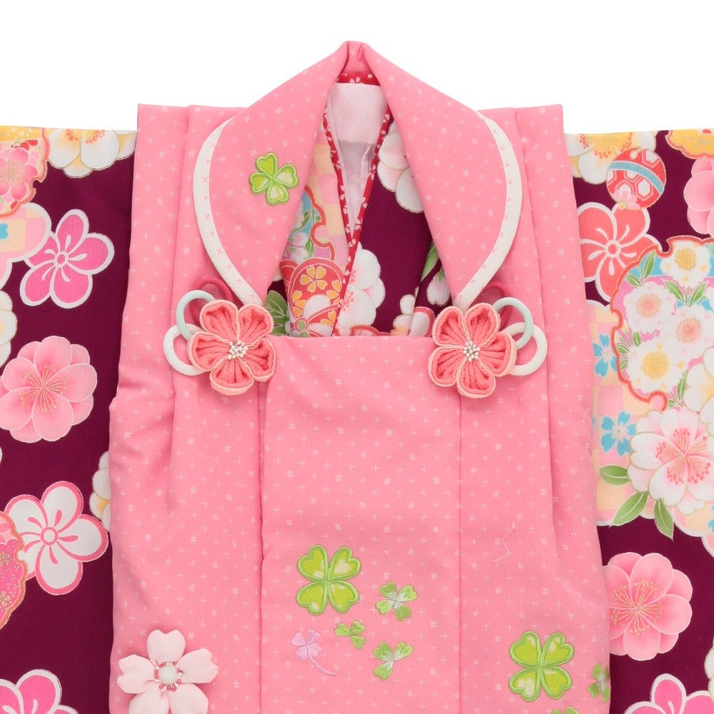 七五三/節句 合繊 被布コートセット 3歳女の子 式部浪漫