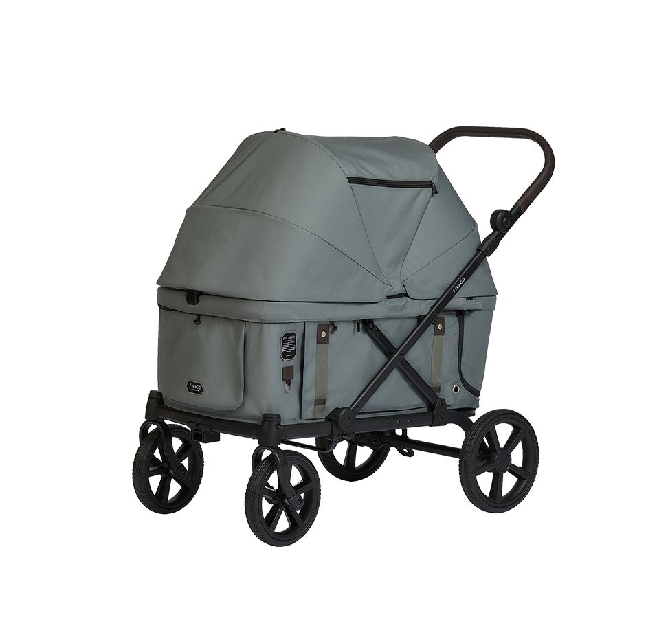 [レンタル] コンビ ペット用カート フィカゴー クロス 【耐荷重100kg大型ペットカート】 グリーン