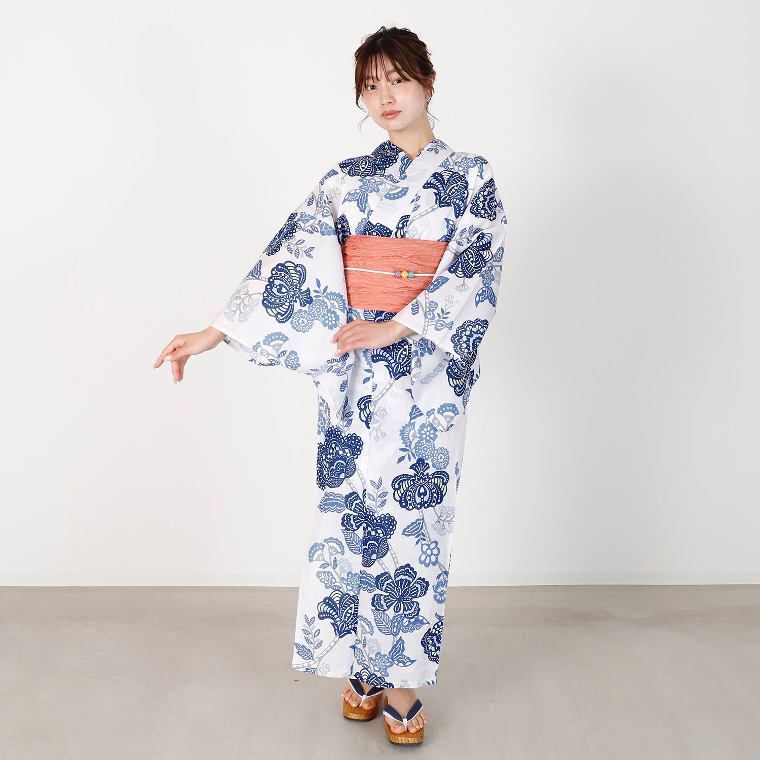 [レンタル] [2025新作]SION レディース浴衣 花柄 フリーサイズの宅配レンタル - 3