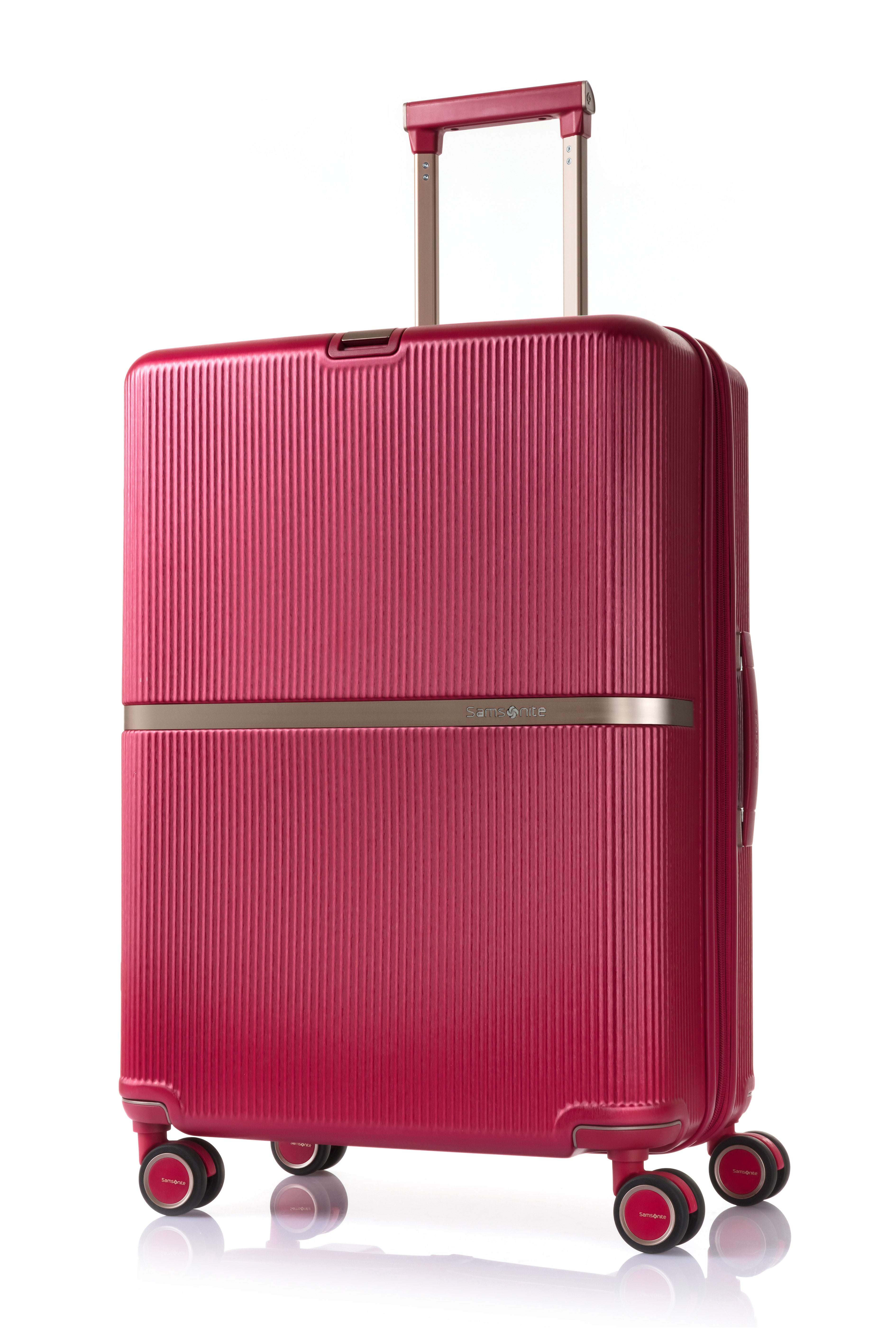 [レンタル] [5-8泊向けサイズ]サムソナイト ミンター スピナー69 エキスパンダブル 75L/拡張時92L ハードスーツケース レッド