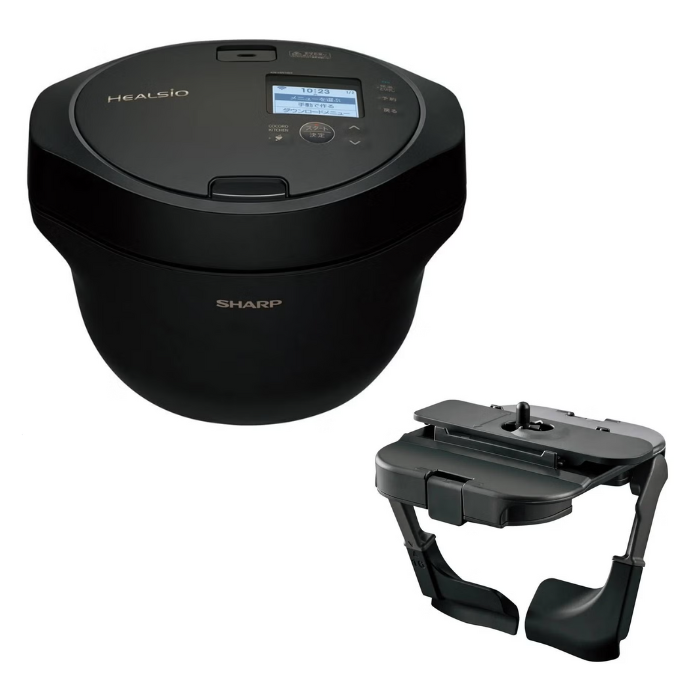シャープ ヘルシオ ホットクック KN-HW16H 1.6L＋まぜ技ユニット もっとクックセット ブラック