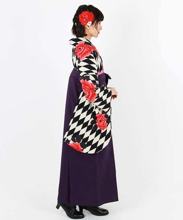 [レンタル] 【対応身長 157cm～165cm】卒業式 袴 レンタル フルセット 女性 袴セット-1434の宅配レンタル - 4