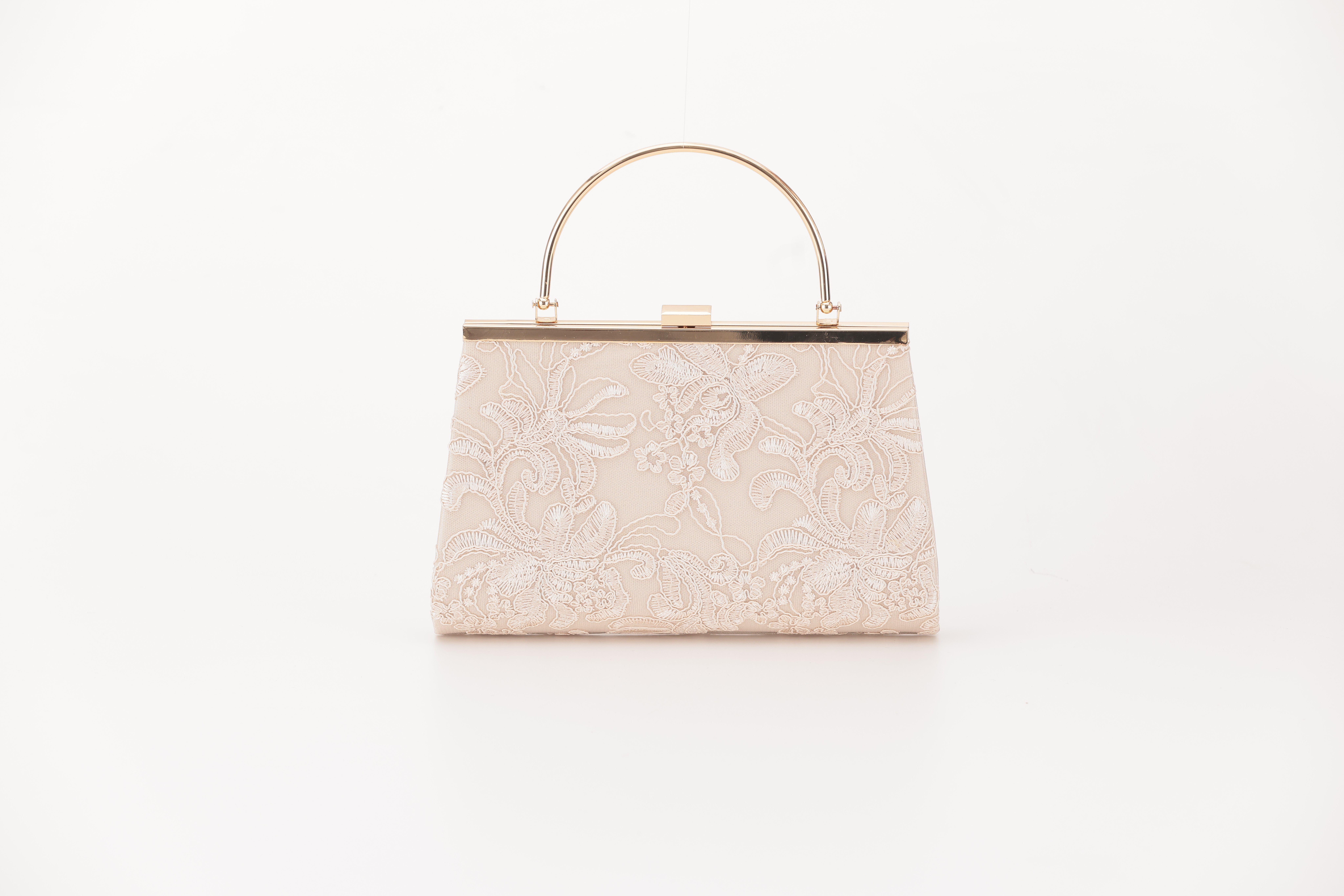 [レンタル] アートマリー 刺繍デザインパーティーバッグ ベージュ