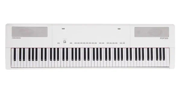 引き取りのみ k&mスタンド付き PLAYTECHPDP300-WH 電子ピアノ