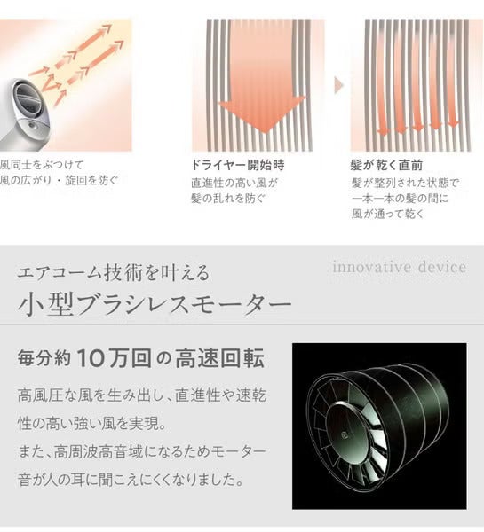 ミルボン エルミスタドライヤー　エアコンク2種セット ELMISTA(エルミスタ）エアロナリッシングテクノロジーが