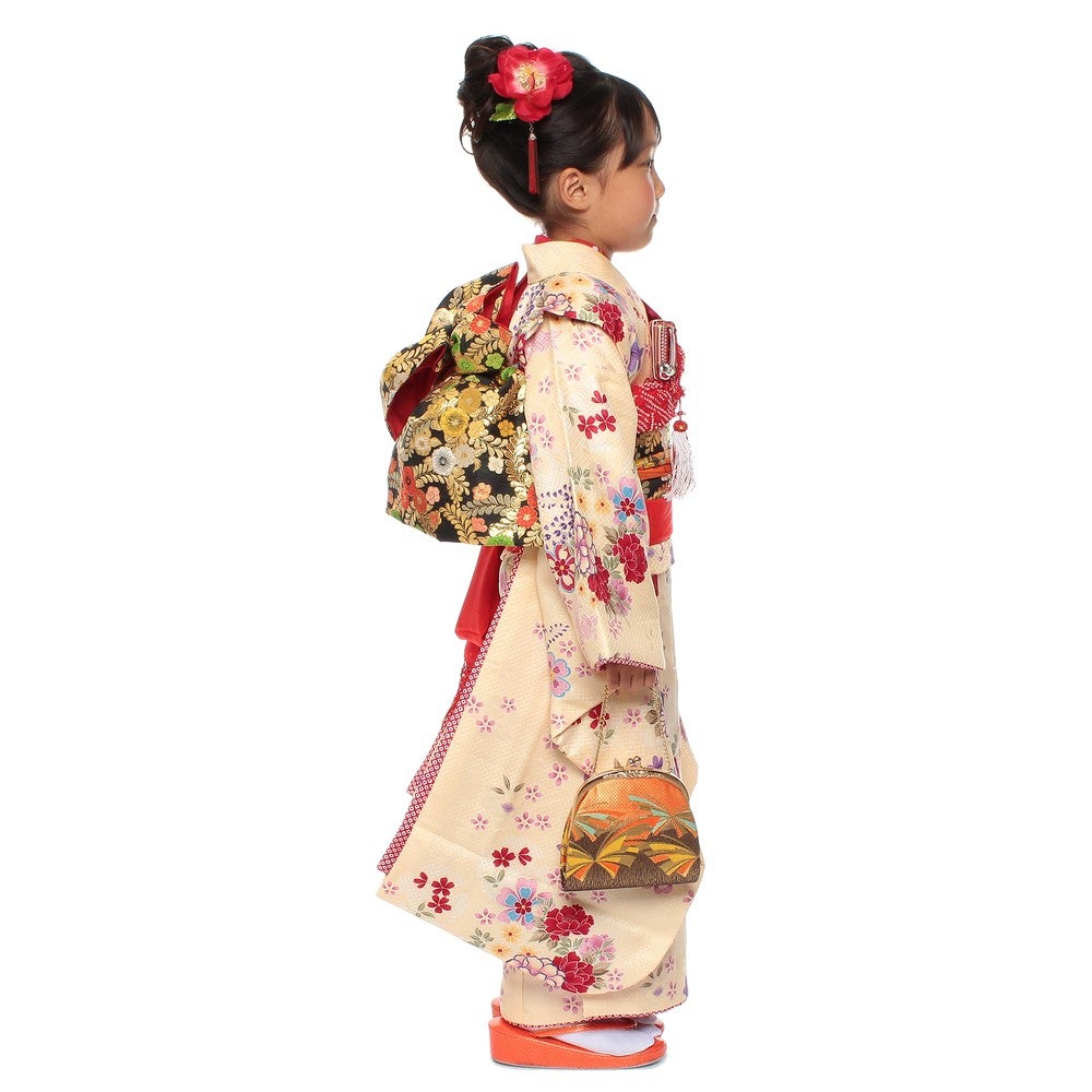 [レンタル] 七五三/節句 着物セット 7歳女の子 艶やか 花々の宅配レンタル - 2