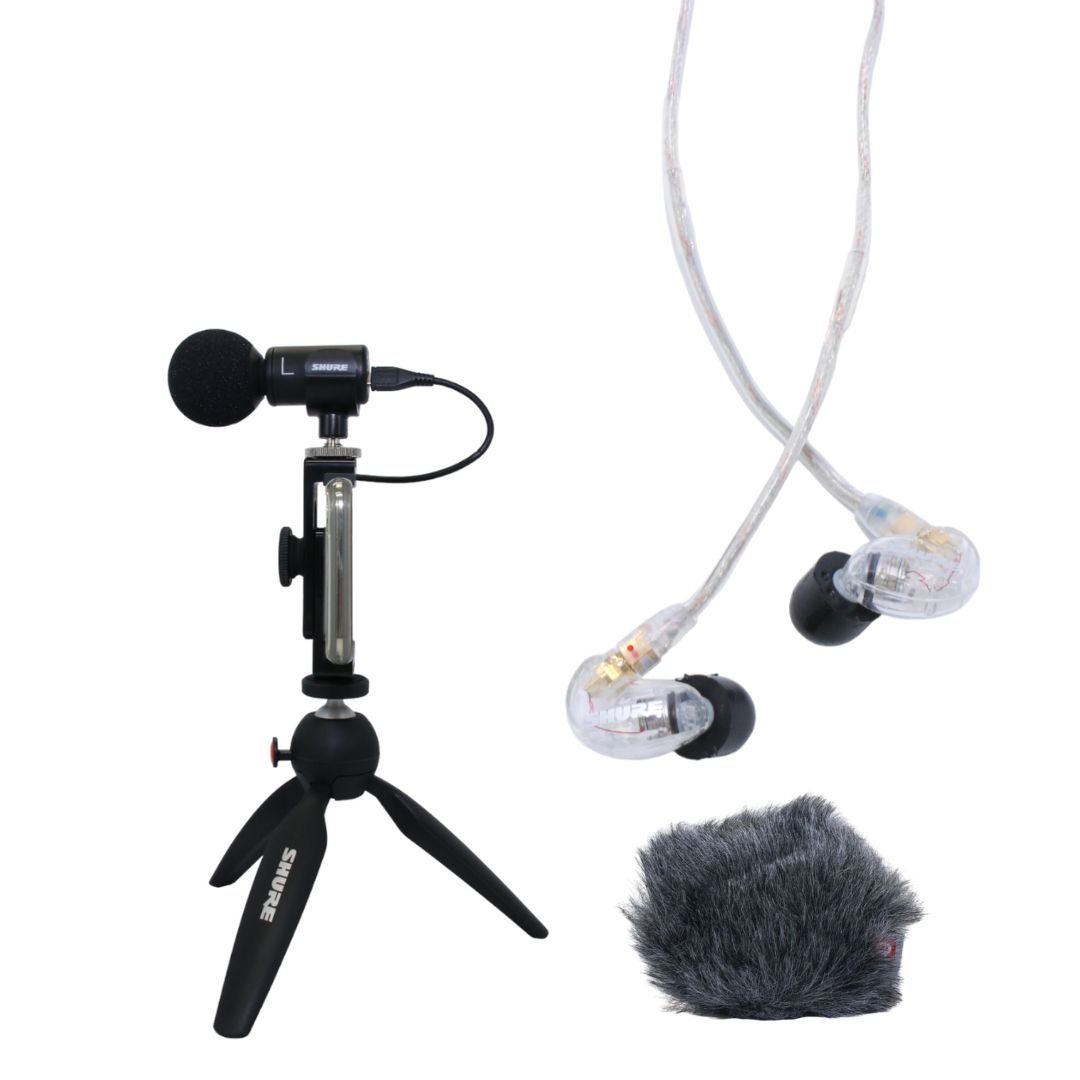 SHURE MV88+SE215 ポータブル動画撮影キット Portable Videography Kit - MV88+SE215 - Shure USA