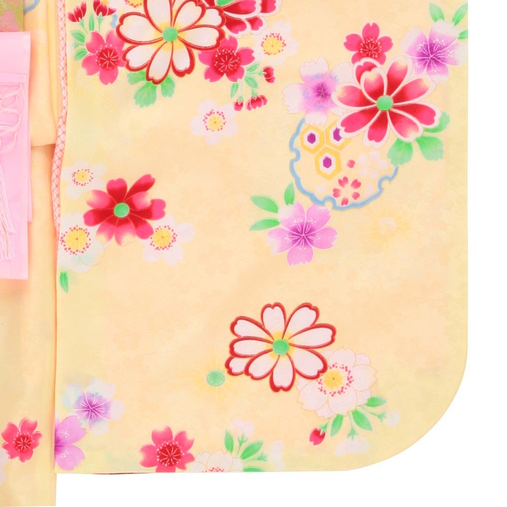 [レンタル] 七五三/節句 着物セット 7歳女の子 柔らか 濃淡の宅配レンタル - 2