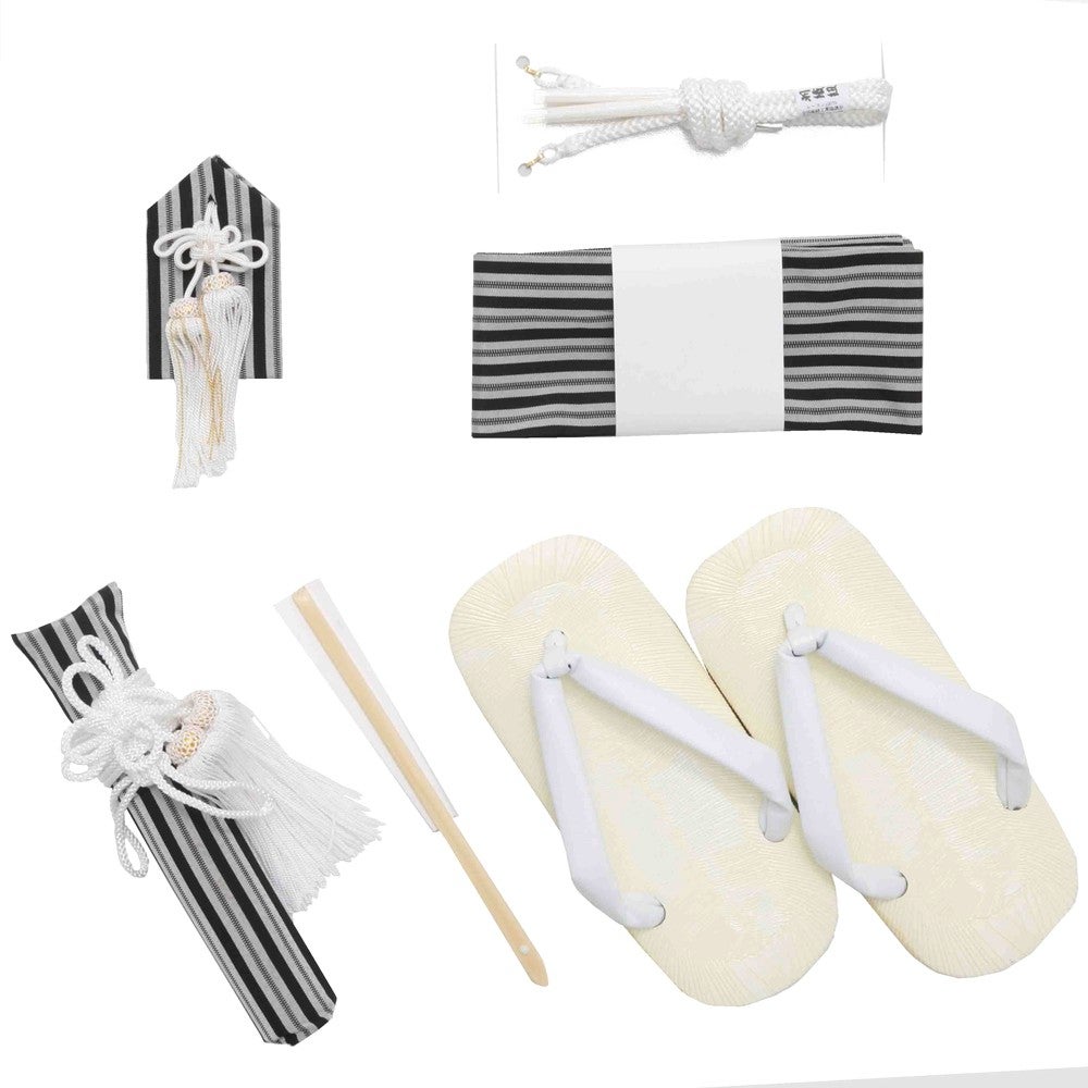 [レンタル] 七五三/節句 袴セット 5歳 男の子 白松 鷹の宅配レンタル - 3