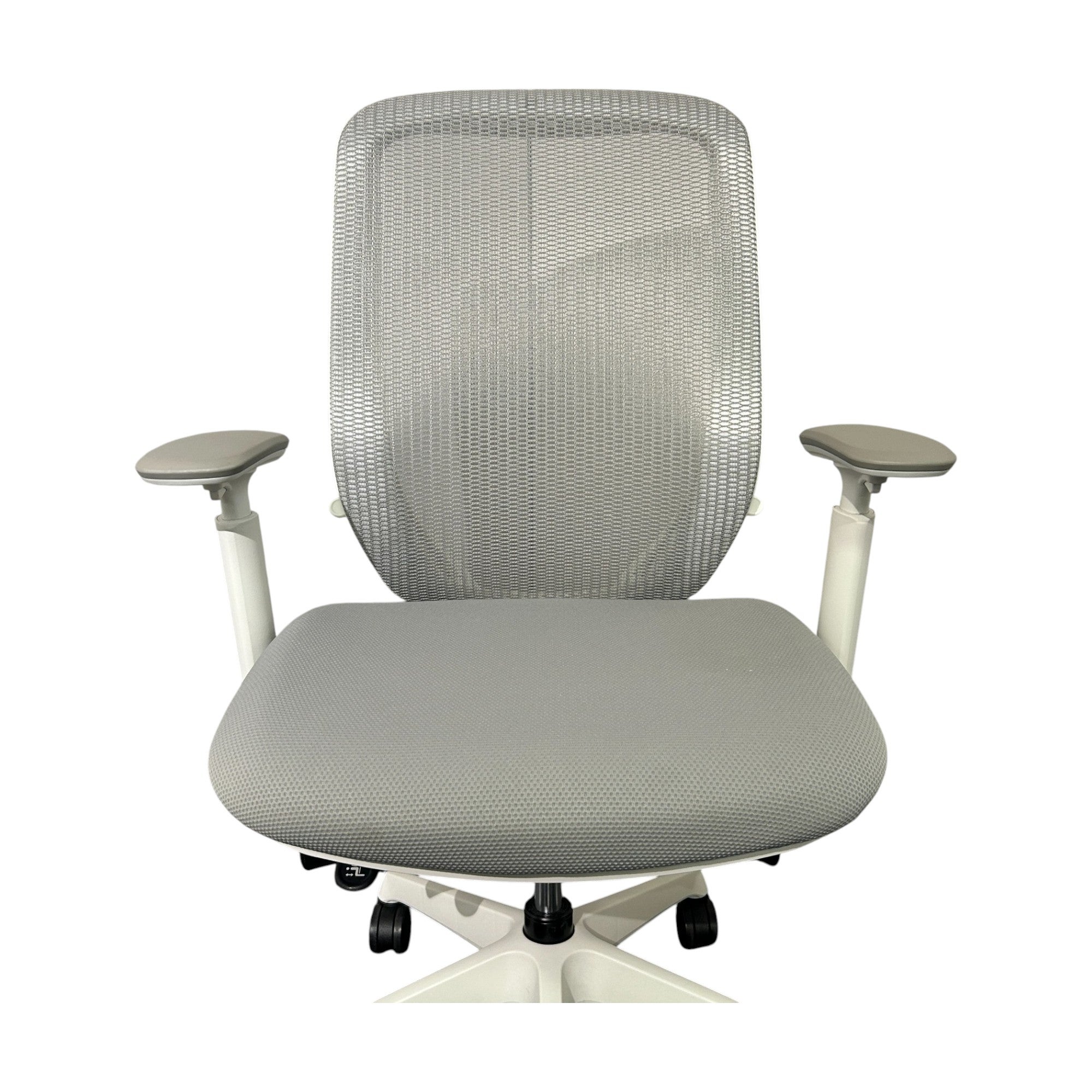 [レンタル] オカムラ オフィスチェア シルフィー ハイバック 可動肘 ライトグレー グレー ホワイト C685XW-FMR3 2021年製 - 6
