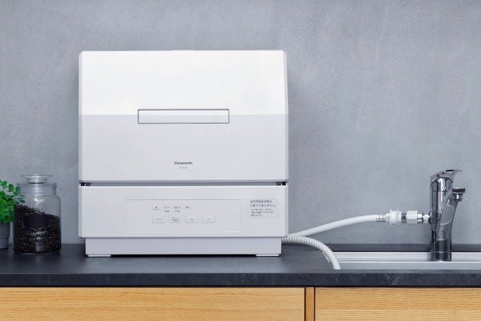 [レンタル] [～食器18点]パナソニック 食器洗い乾燥機 NP-TCR5 分岐水栓対応 3人分 - 4
