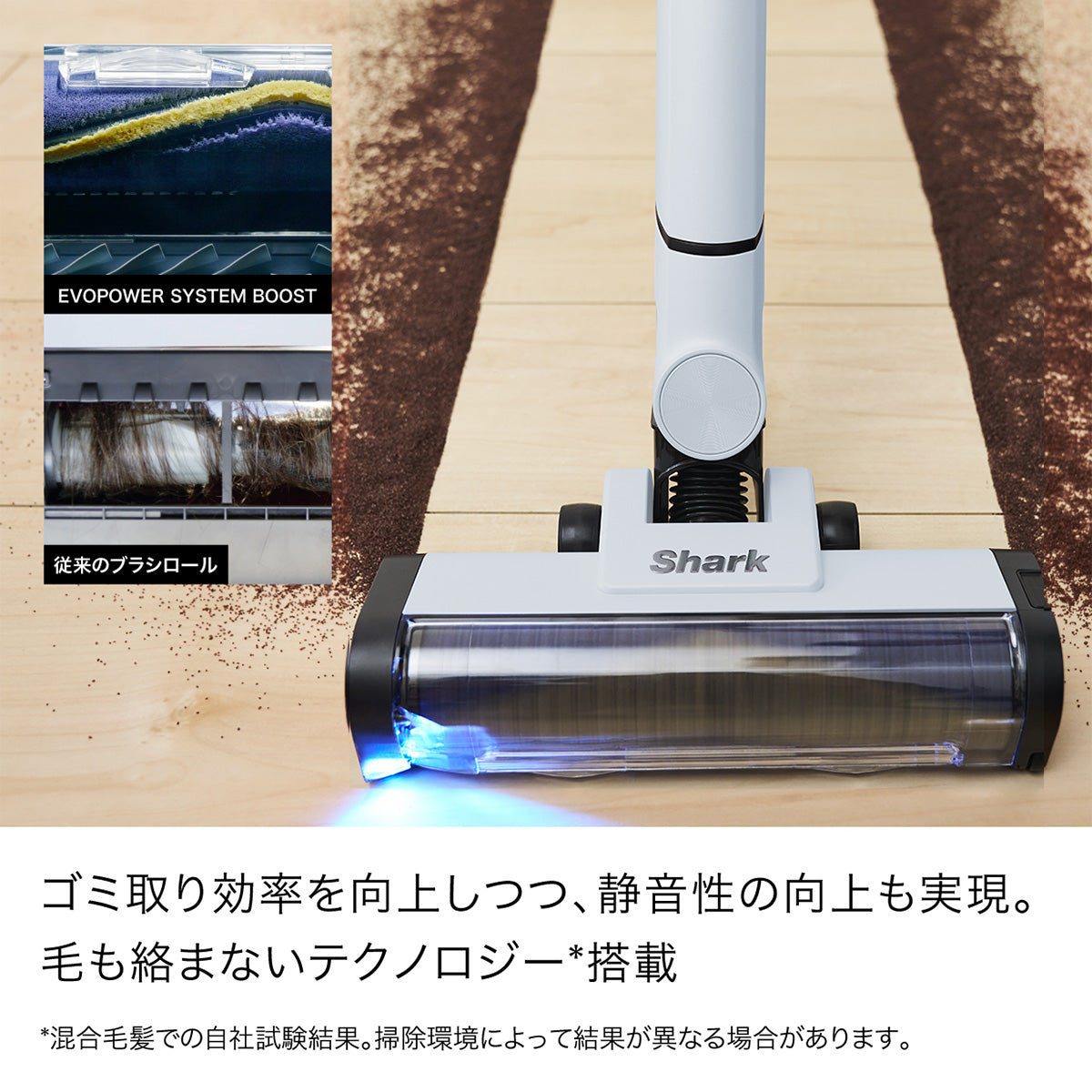 Shark EVOPOWER SYSTEM BOOST+ LC702J グレーシアブルー 毛が絡まないテクノロジー - 10