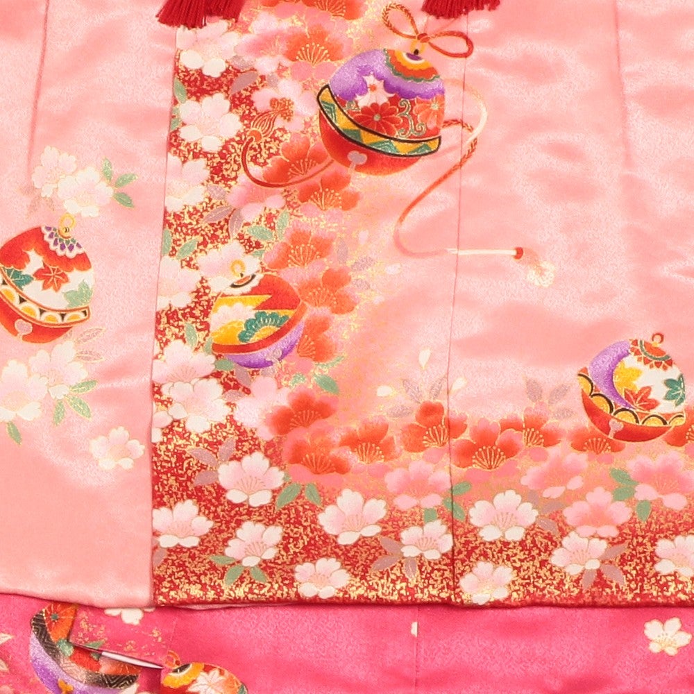 [レンタル] 七五三/節句 被布セット 3歳女の子 鈴模様 可憐の宅配レンタル - 2