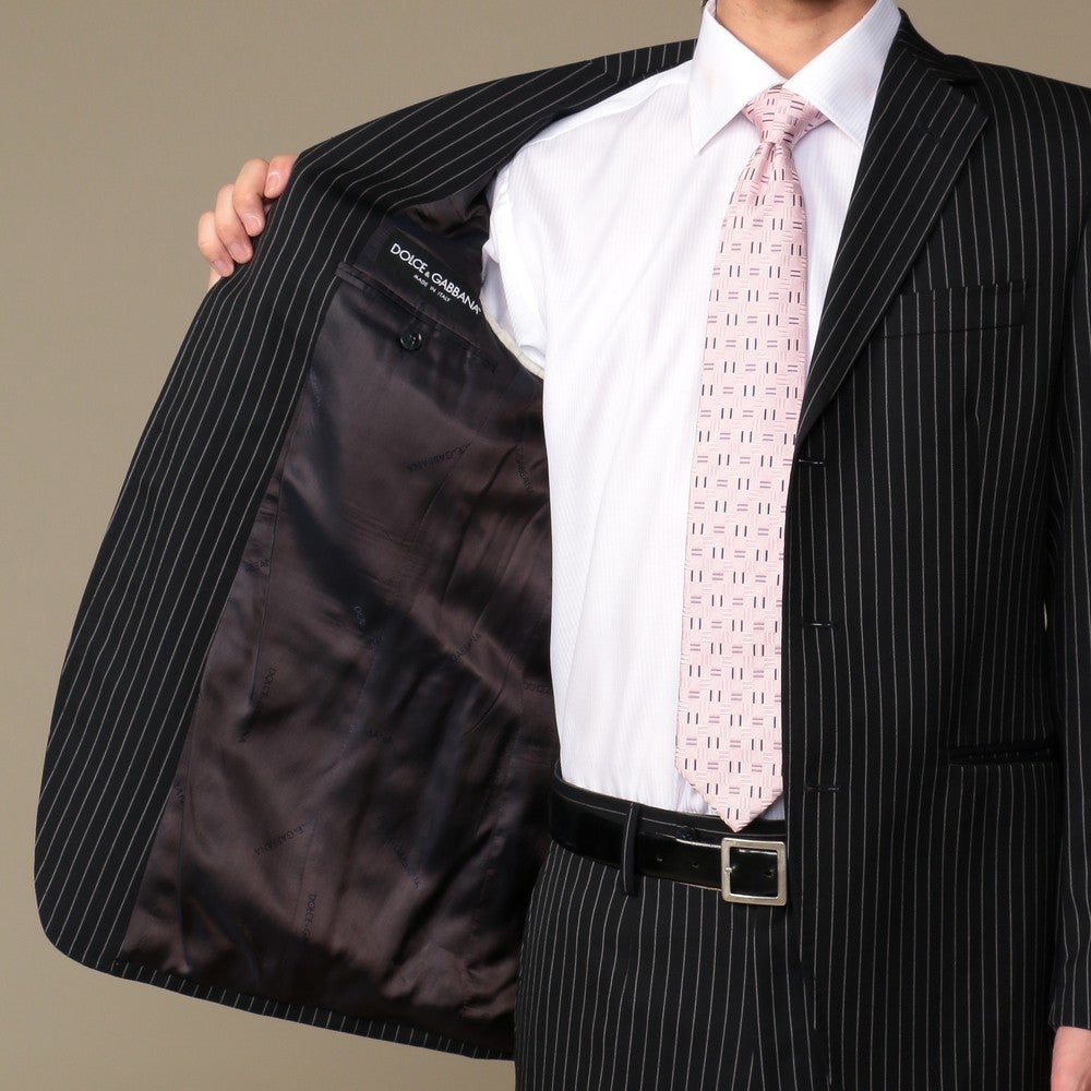 レンタル] ドルチェ＆ガッバーナ ストライプ メンズスーツ2点セット