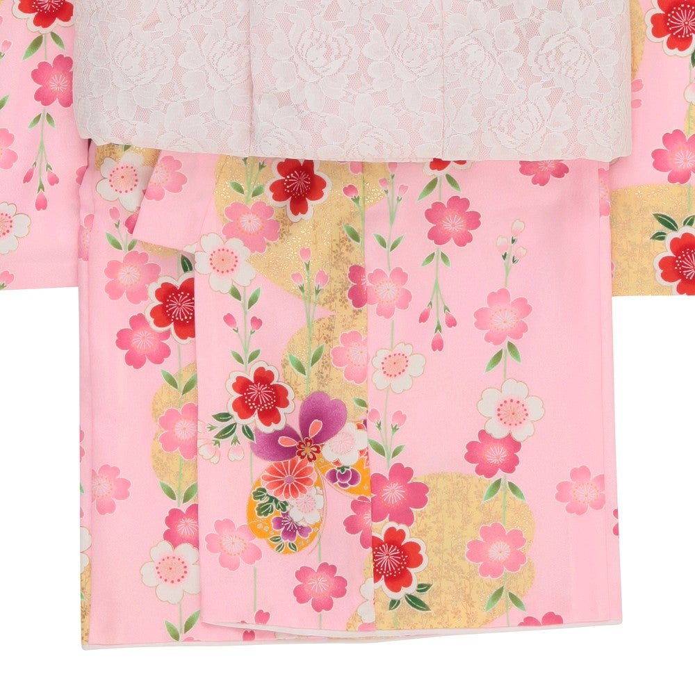[レンタル] 七五三/節句 被布セット 3歳女の子 彩り 舞桜の宅配レンタル - 3