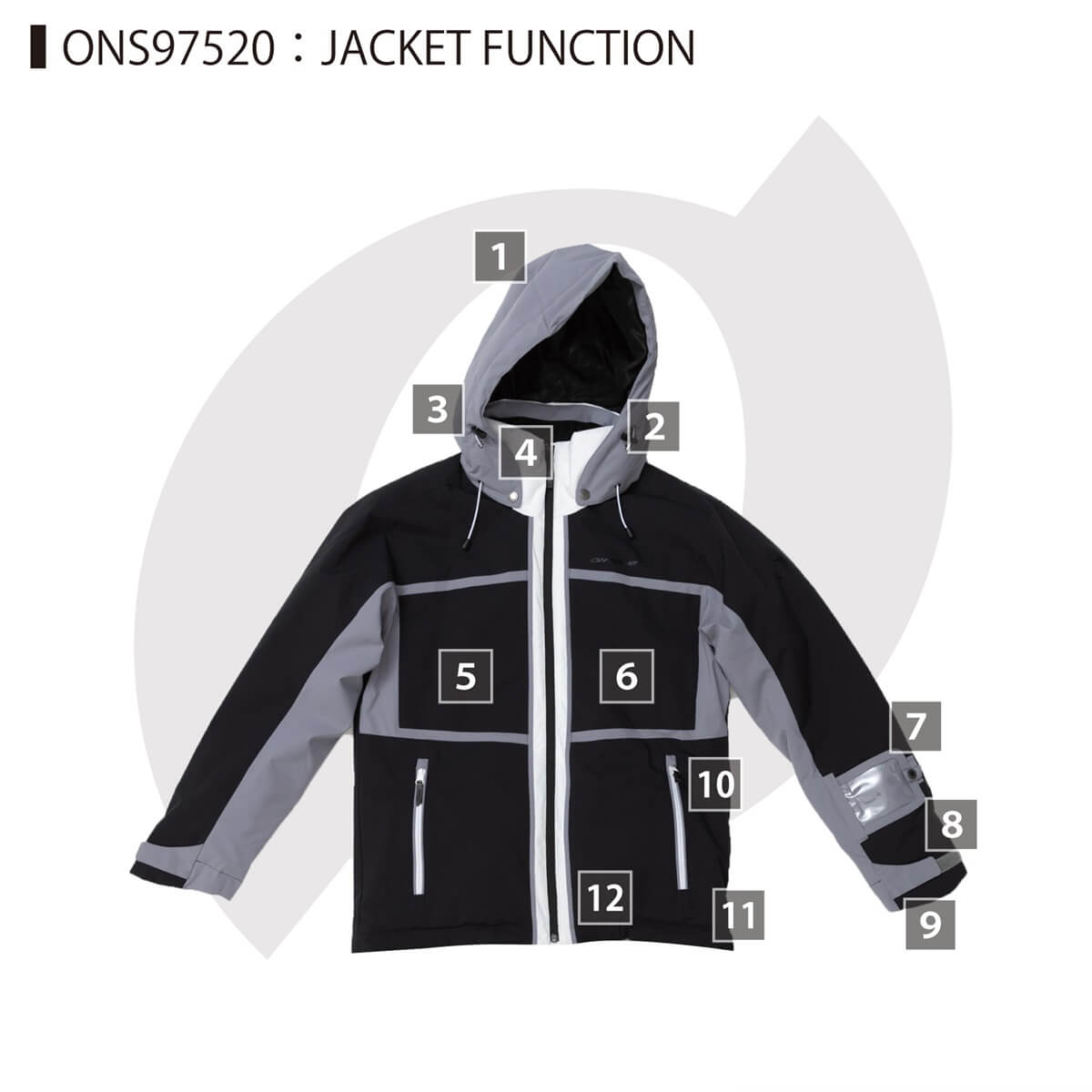 [レンタル] オンヨネ(ONYONE) メンズ スキー・スノボウェア 上下セット ONS97520の宅配レンタル - 5