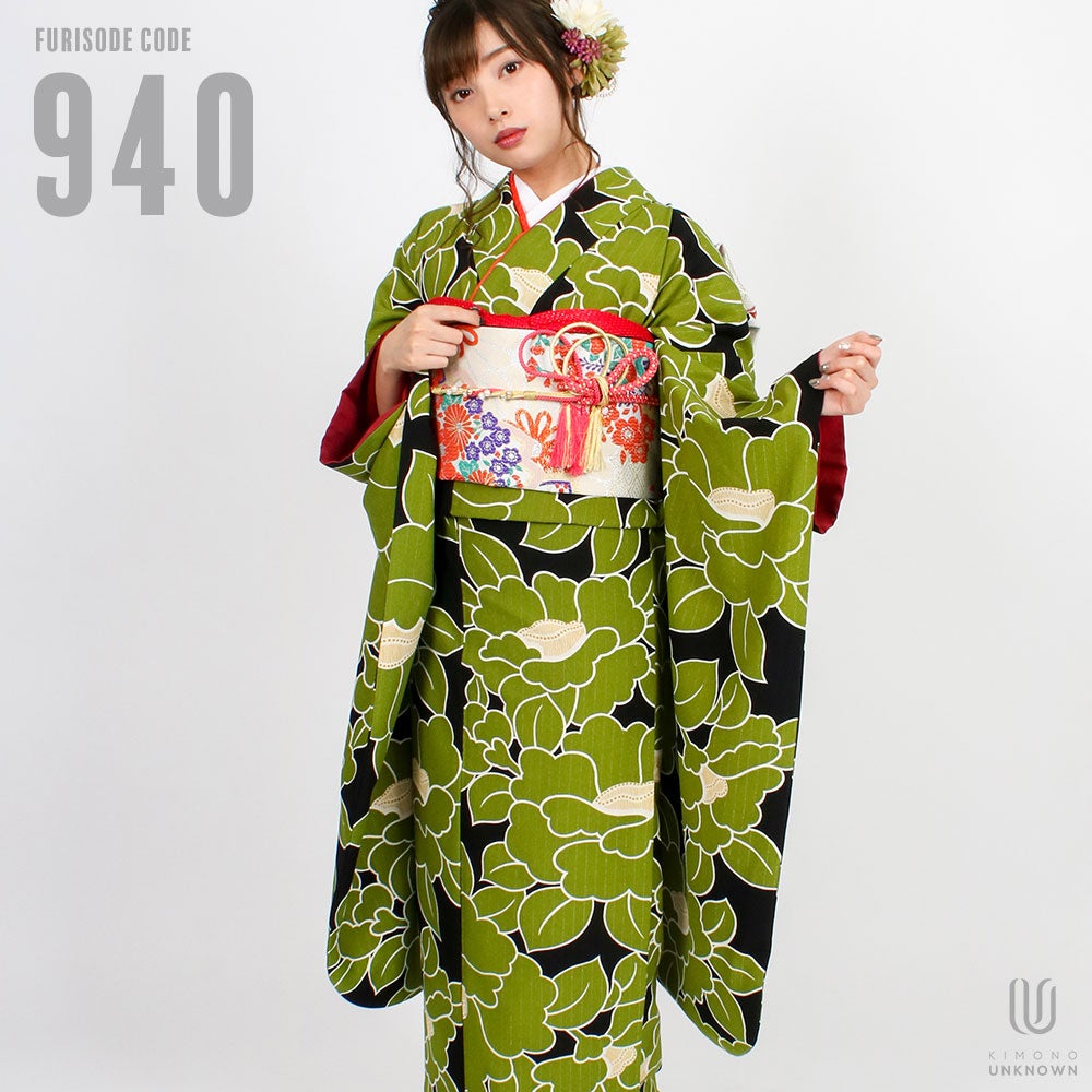 [レンタル] 【対応身長155-170cm】レンタル振袖フルセット-940