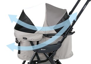 [レンタル] コンビ ペット用カート ミリミリライト アルファ ブラック - 6