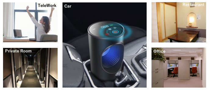 [レンタル] Kirala Air(キララエアー) Picco オゾン消臭・除菌機能付きポータブル空気清浄機 バッテリー搭載 - 8