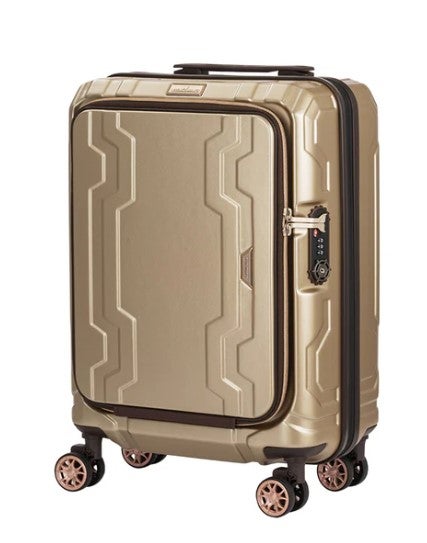 [レンタル] [1-3泊向けサイズ]LEGEND WALKER 5205 ブルーホエール 37L/拡張時48L ハードスーツケース シャンパンゴールド
