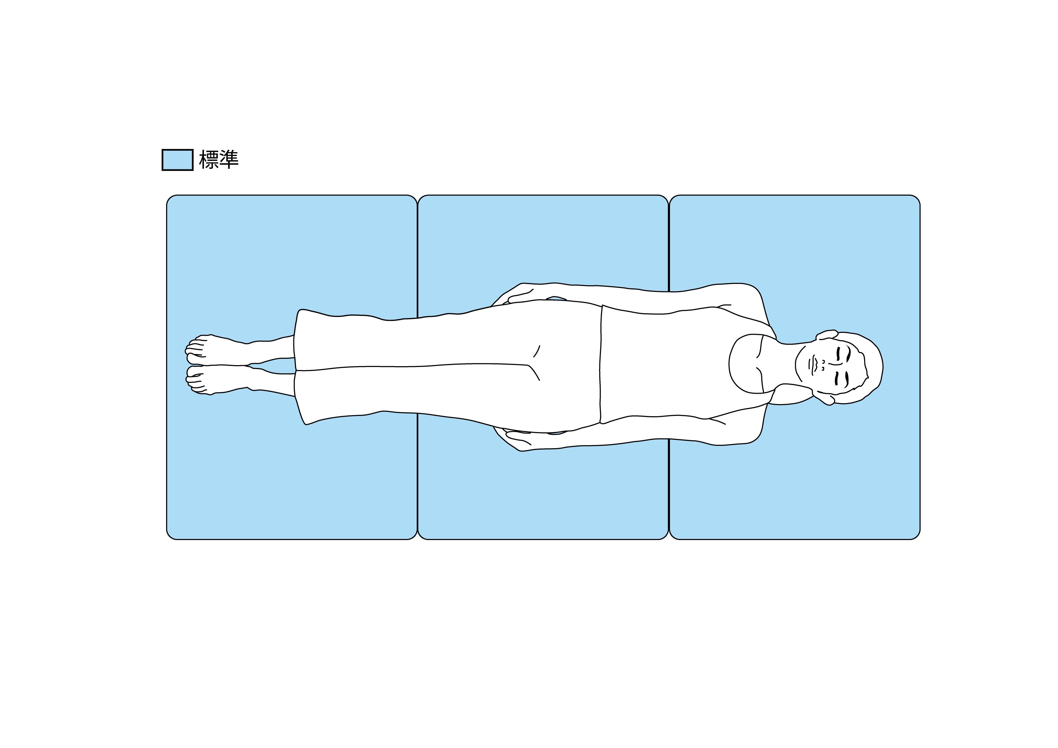 [レンタル] エアウィーヴ スマートZ01 シングル マットレス 三つ折り エアファイバー(R)約8.0cm厚 - 5