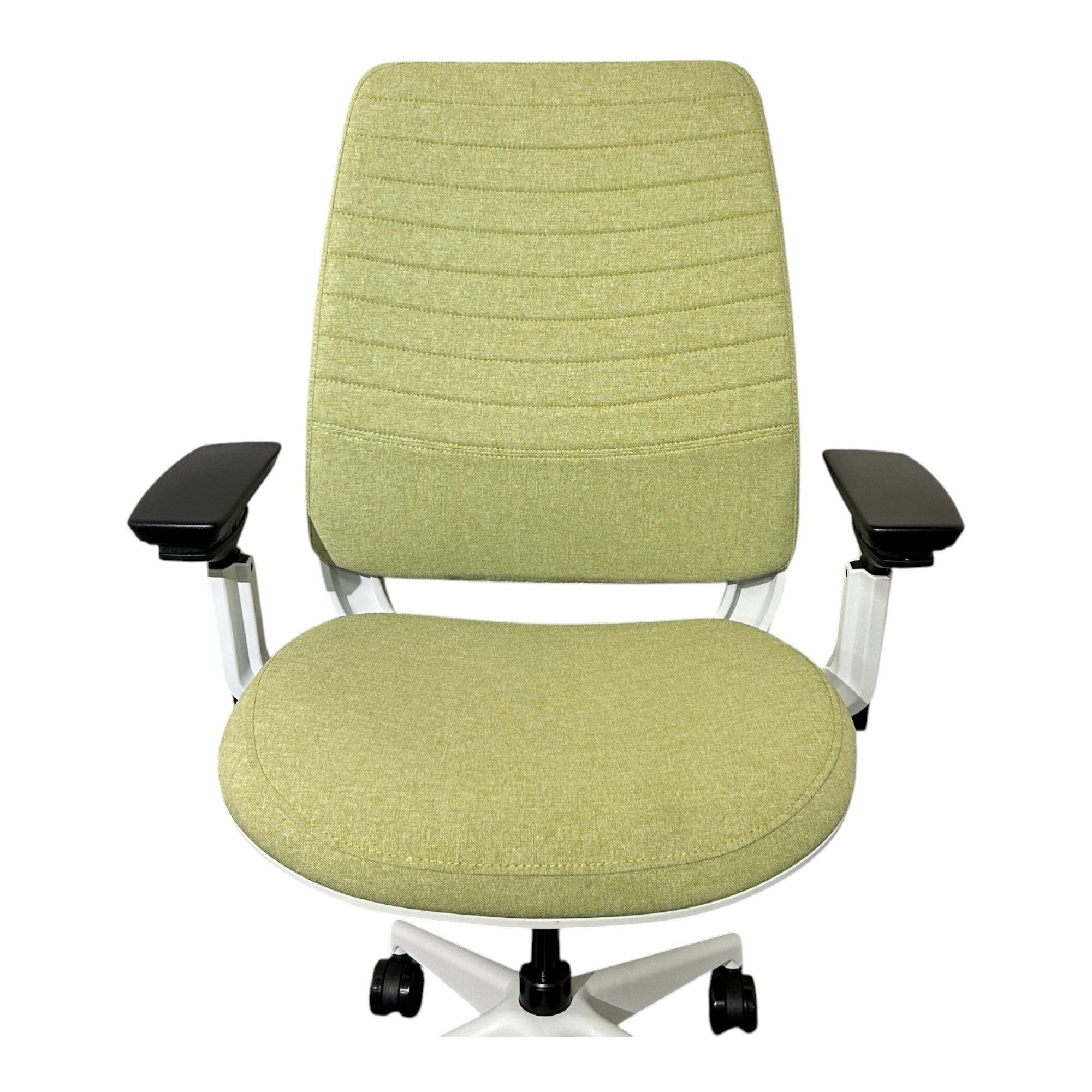 [レンタル] Steelcase オフィスチェア Series 2 ハイバック 可動肘 ランバーサポート グラス ホワイト 436UPHQSA - 2