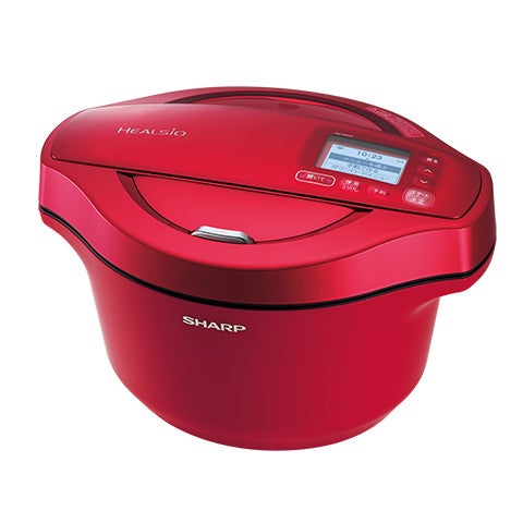 [レンタル] シャープ ヘルシオ ホットクック 水なし自動調理鍋 KN-HW24C-R レッド 2.4L容量 - 1