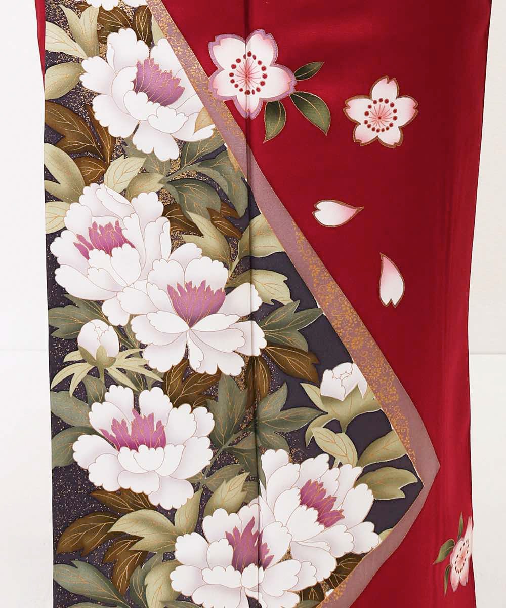 [レンタル] レンタル振袖フルセット-294 赤系 花柄の宅配レンタル - 17