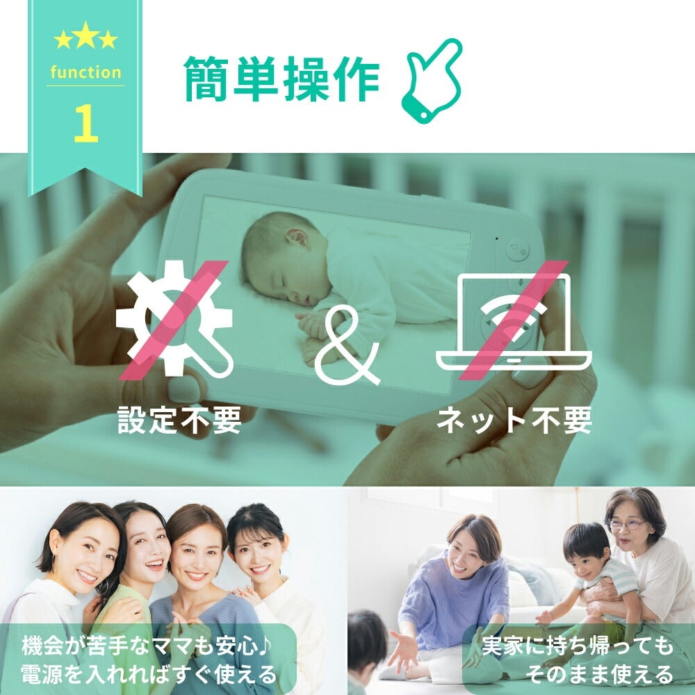 [レンタル] トリビュート Comfortum(コンフォータム) ベビーモニターCU-CAA1 - 5