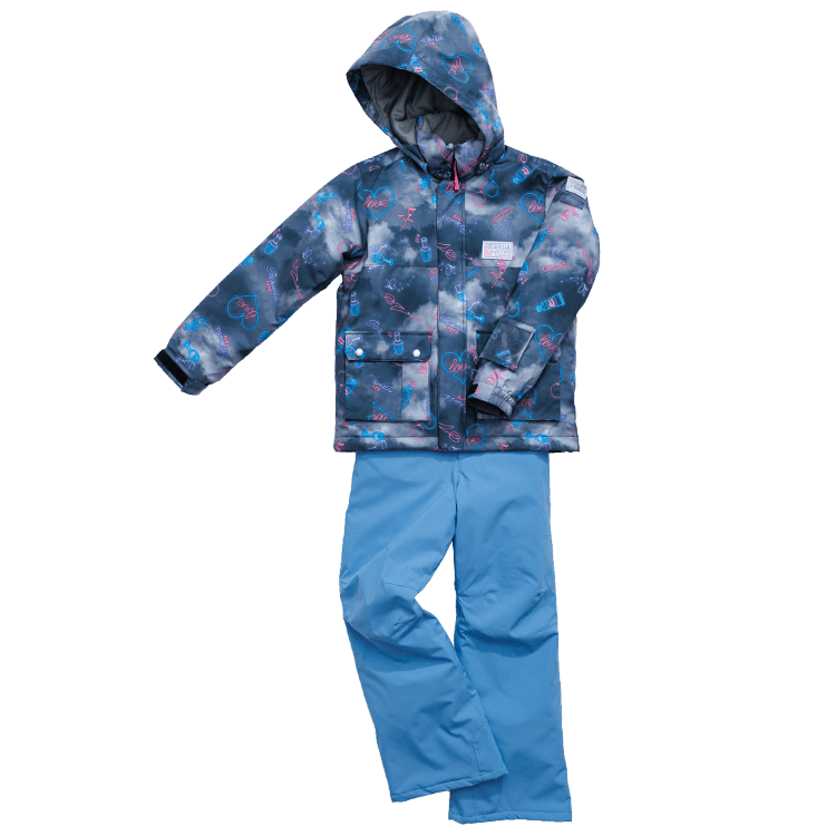[レンタル] オンヨネ(ONYONE) キッズ スキー・スノボウェア 上下セット ブラック×ブルー (130cm～160cm)の宅配レンタル - 2