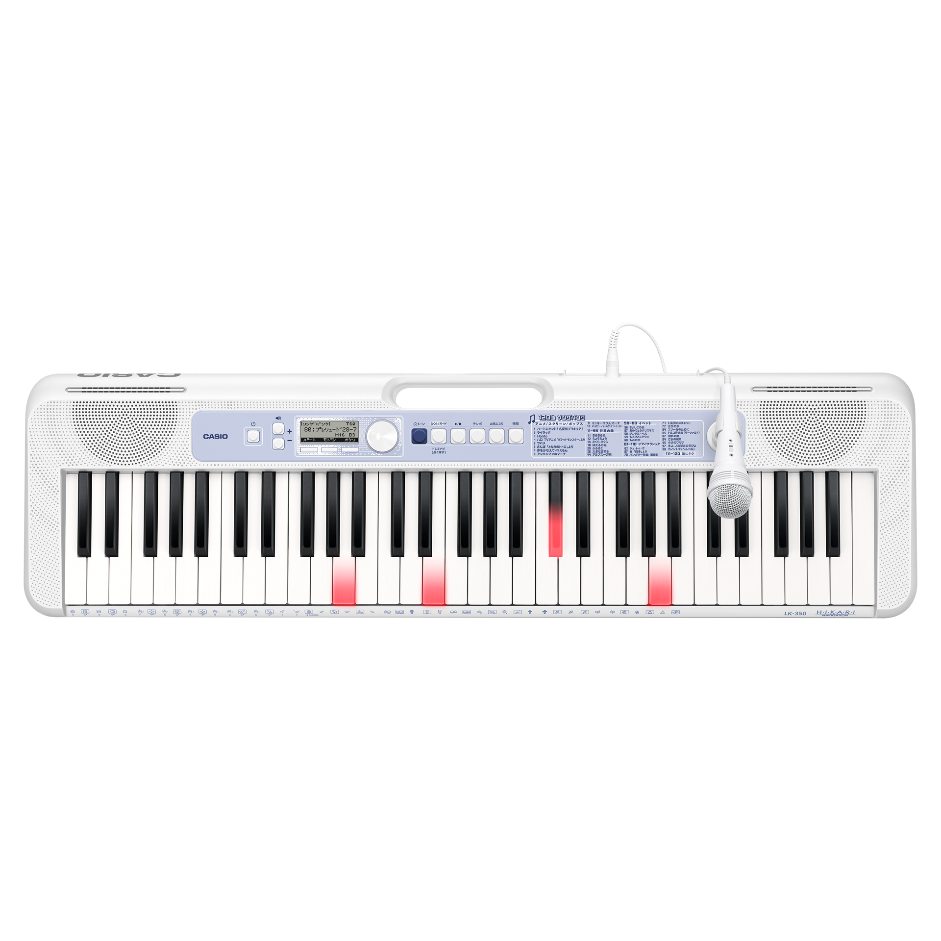 [レンタル] カシオ Casiotone 光ナビゲーションキーボード LK-350