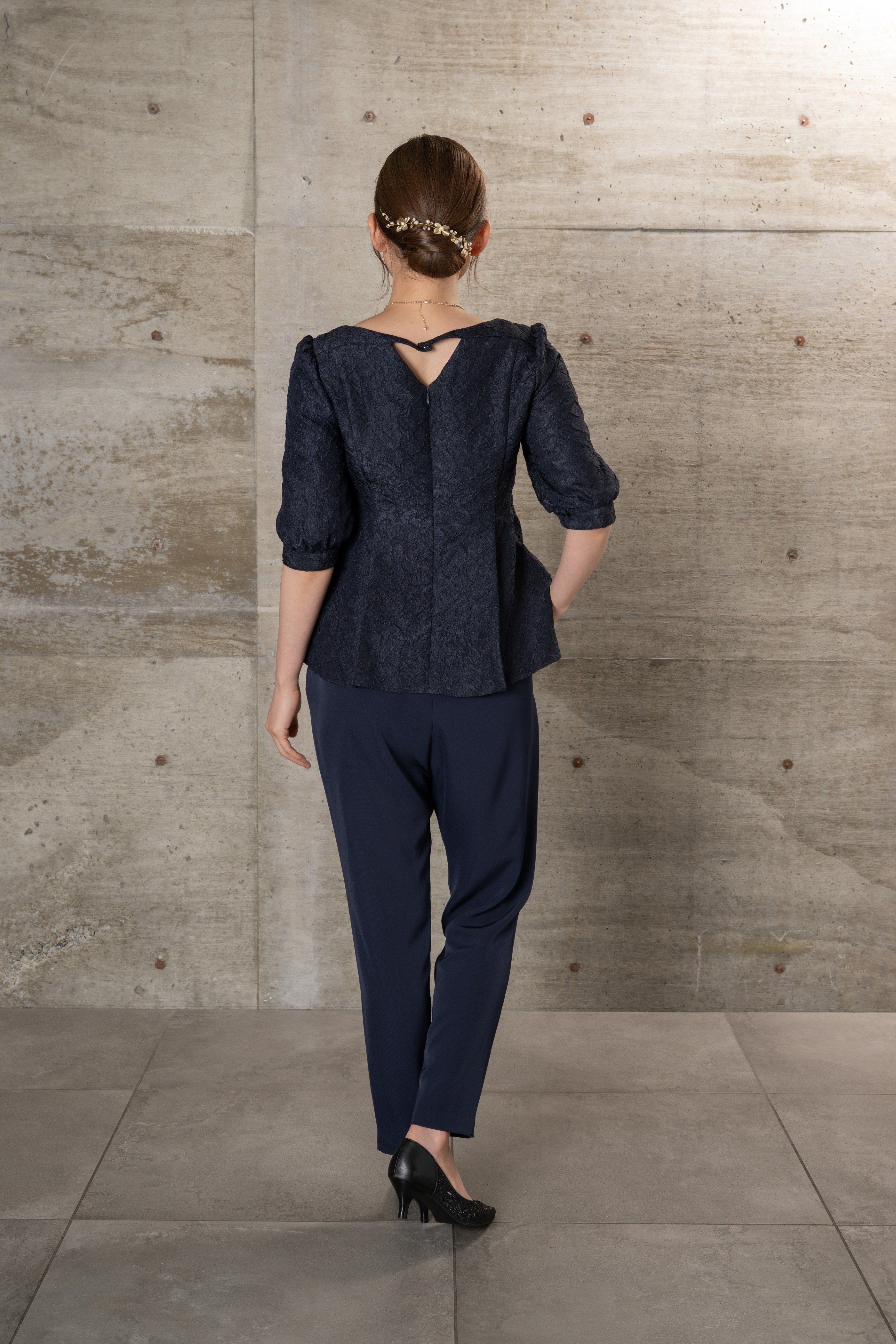 [レンタル] BELINDA DE CAPRIS ジャガードブラウス2wayパンツセットアップ パンツドレスの宅配レンタル - 8