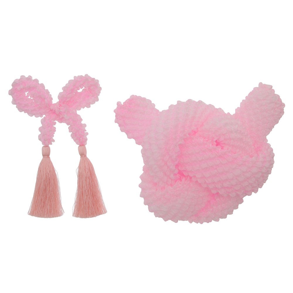 [レンタル] 七五三/節句 正絹 和装髪飾り ちんころ房付 かのこ 2点セット (ピンク)の宅配レンタル - 5