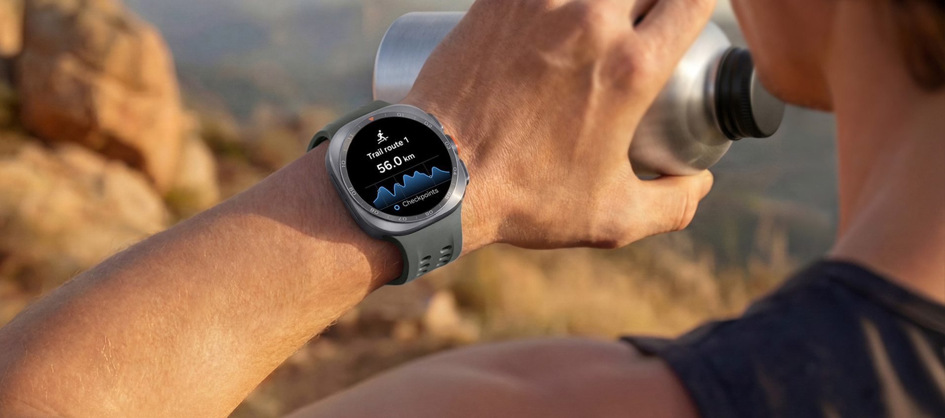 サムスン(Samsung) Galaxy Watch Ultra2(LTE, 47mm) 装着 トレイルルート利用イメージ - 16