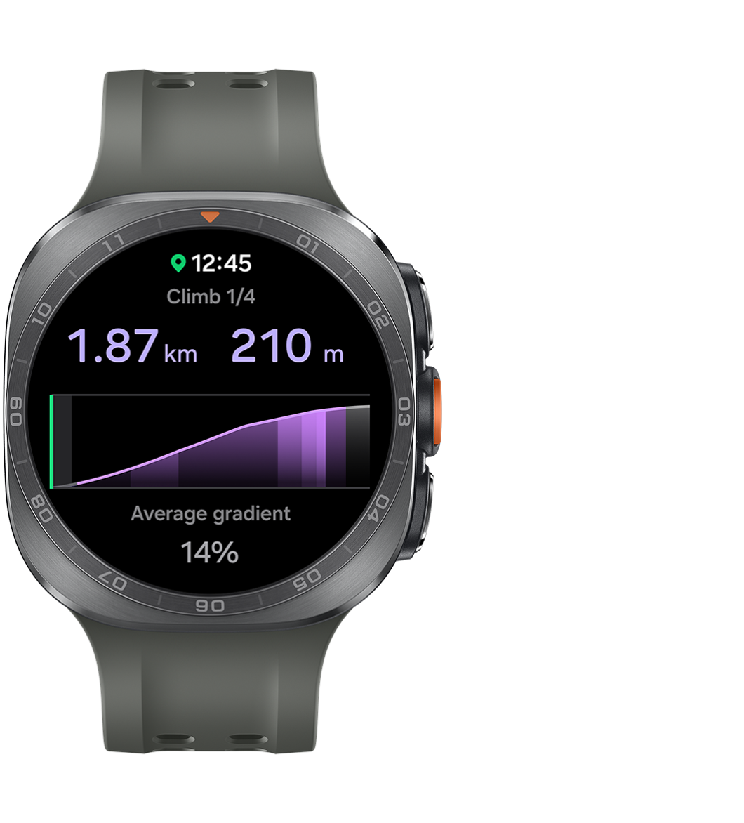 サムスン(Samsung) Galaxy Watch Ultra2(LTE, 47mm) 登坂ガイダンス 画面 - 23