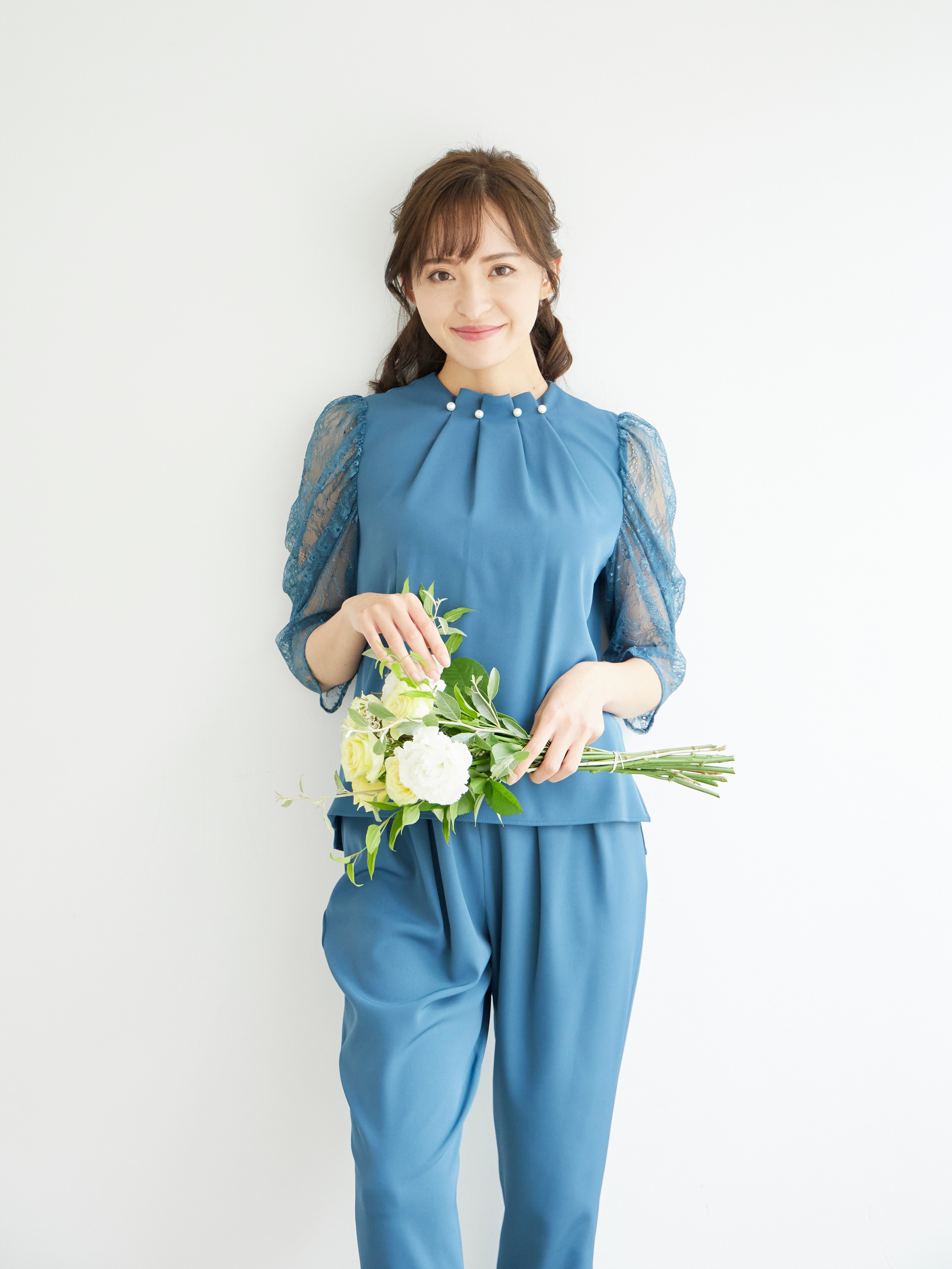 [レンタル] BELINDA DE CAPRIS パールボタン付き セットアップ パンツドレス グリーンの宅配レンタル - 14