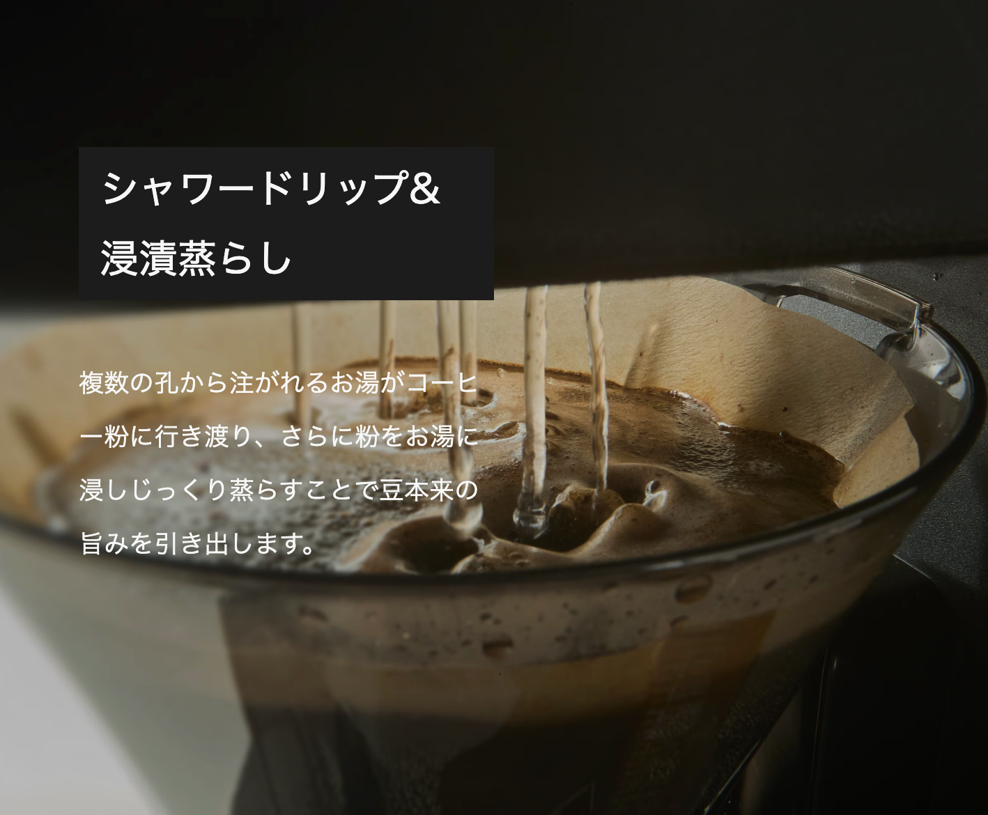 タイガー魔法瓶 コーヒーメーカー HYBRID BREW ADG-A060_蒸らし - 3