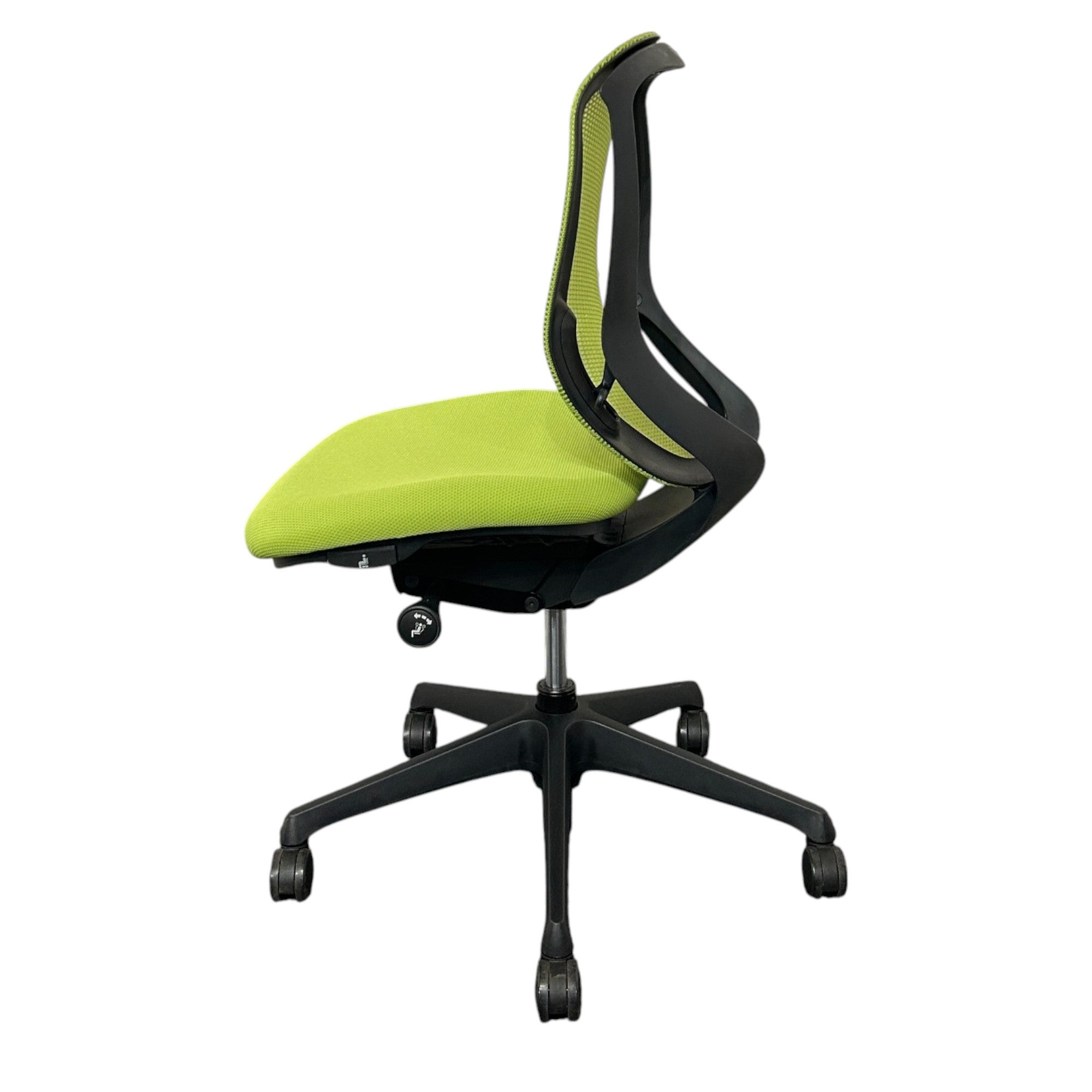 [レンタル] オカムラ オフィスチェア シルフィー ローバック ライムグリーン ブラック C631XR-FMP5 - 3