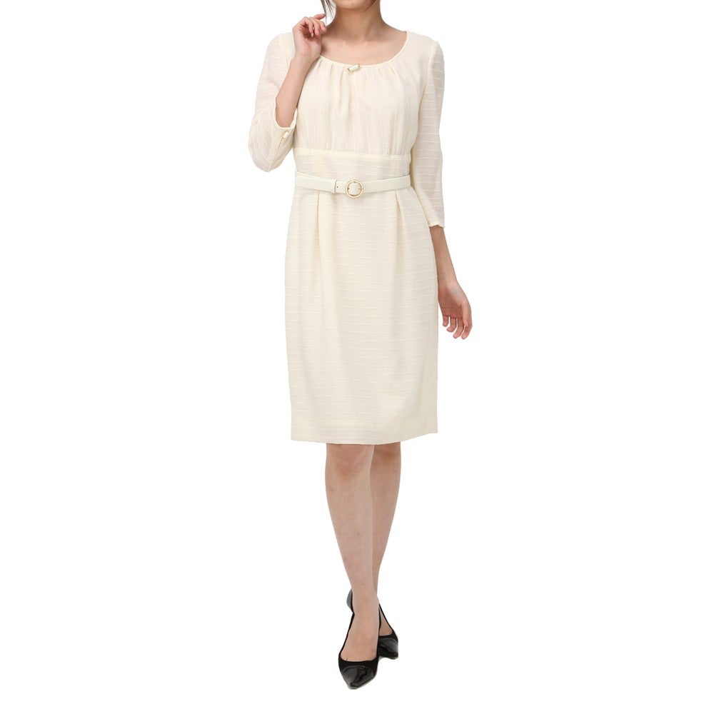 [レンタル] ミス・アシダ セレモニースーツ2点セット(ジャケット+ワンピース) ホワイトの宅配レンタル - 3