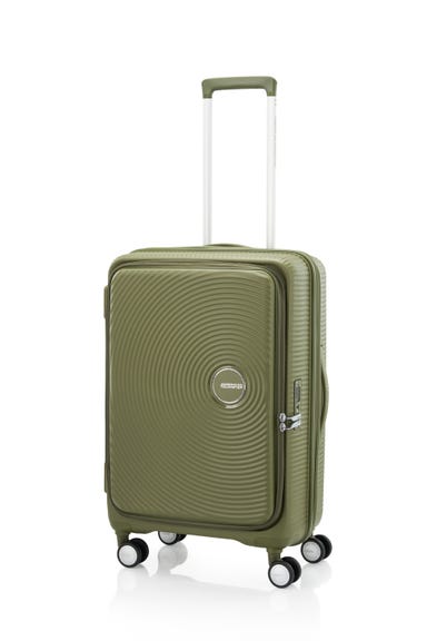 [5-8泊向けサイズ]AMERICAN TOURISTER CURIO スピナー68 エキスパンダブル 75L/拡張時91L ハードスーツケース カーキ