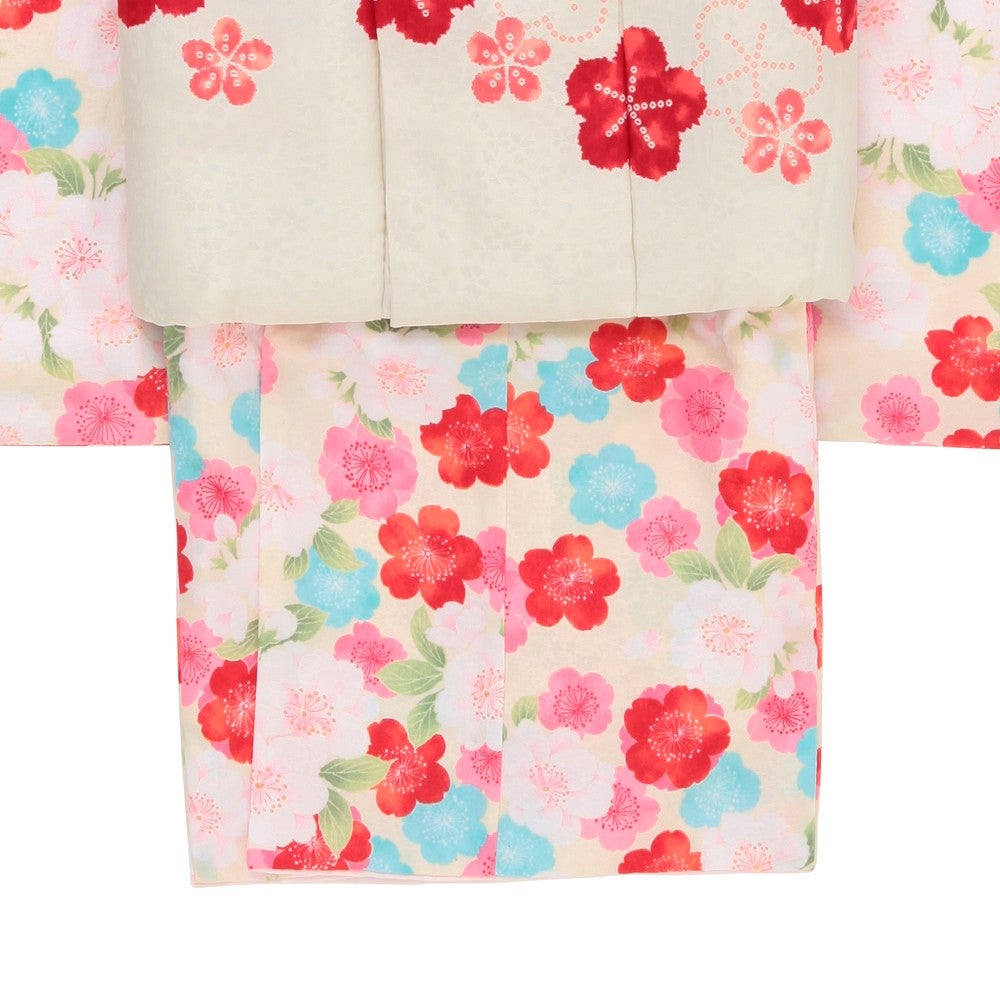[レンタル] 七五三/節句 被布セット 3歳女の子 被布セット 彩り豊か 花々の宅配レンタル - 3